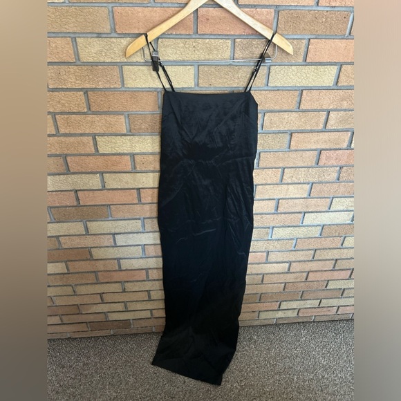 NWT Lovers & Friends Ricky Maxi Dress Black Back Slit Sleeveless Size Small - Picture 3 of 6